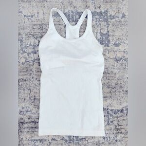 Lululemon White Ebb to Street Tank Top Size 2